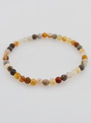 Bracciale in Pietra di Agata Piuma - 4mm