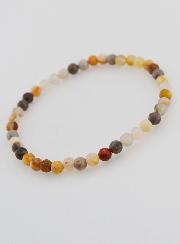 Bracciale in Pietra di Agata Piuma - 4mm