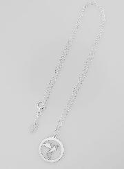 Collana Religiosa e Medaglia Colomba Origami in Argento