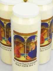 Set di 6 Candela di Novena a Nostra Signora dell'Annunciazione