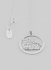Collana Religiosa in Argento - Notre Dame de Paris 20 mm