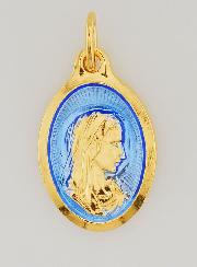 Medaglia Vergine Maria di profilo - 25 mm