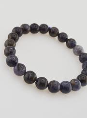 Bracciale in Pietra Naturale di Cordierite Lolite – 8 mm