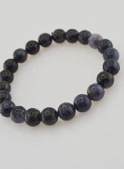 Bracciale in Pietra Naturale di Cordierite Lolite – 8 mm