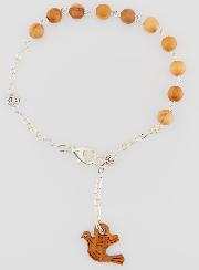 Bracciale per Cresima - Colomba dello Spirito Santo in Legno d’Ulivo