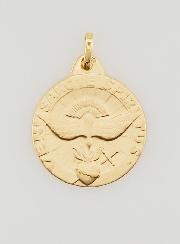 Medaglia della Cresima allo Spirito Santo in Oro 18 Carati - 15 mm