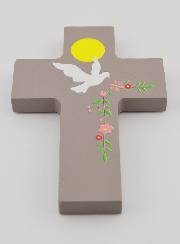 Croce Ricordo della Cresima in Legno - Spirito Santo
