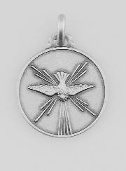 Medaglia Ricordo della Cresima - Colomba in Argento