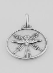 Medaglia Ricordo della Cresima - Colomba in Argento