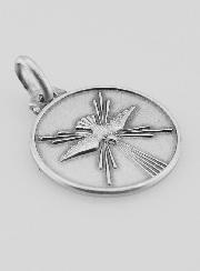 Medaglia Ricordo della Cresima - Colomba in Argento