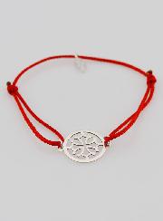 Bracciale in Argento e Cordoncino – Croce Occitana