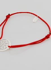 Bracciale in Argento e Cordoncino – Croce Occitana