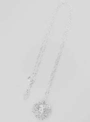 Collana Religiosa Angelo su Rosone – Argento & Madreperla Bianca