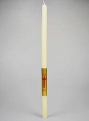 Candela Battesimale Avorio e Oro – 50 cm