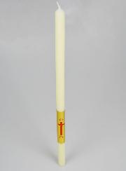 Candela Battesimale Avorio e Oro – 50 cm