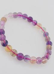Bracciale in Pietra Naturale di Fluorite Multicolore AA – 6 mm