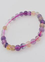 Bracciale in Pietra Naturale di Fluorite Multicolore AA – 6 mm