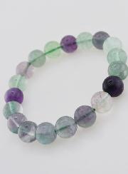 Bracciale in Pietra Naturale di Fluorite AB - 10 mm