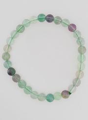 Bracciale in Pietra Naturale di Fluorite AB - 6mm