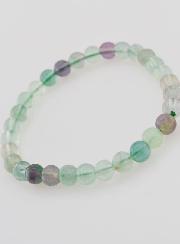 Bracciale in Pietra Naturale di Fluorite AB - 6mm