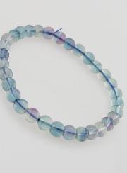 Bracciale in Pietra Naturale di Fluorite Blu AA – 6 mm