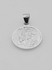 Medaglia San Michele Arcangelo in Argento Massiccio - 14 mm