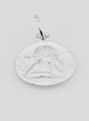Regalo di Battesimo - Medaglia Angelo Custode in Argento