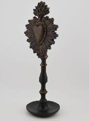 Ex Voto su Base Nero & Bronzo - 23 cm
