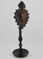 Ex Voto su Base Nero & Bronzo - 23 cm