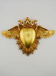 Ex Voto Murale Cuore Alato - 24 cm