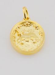 Medaglia Placcata Oro Cuore Immacolato di Maria - 19mm
