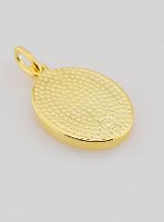 Medaglia Placcata Oro Cuore Immacolato di Maria - 19mm
