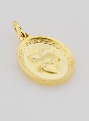Medaglia Placcata Oro Sacro Cuore di Gesù - 19mm