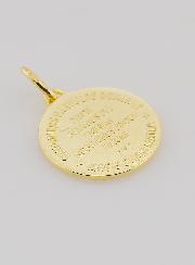 Medaglia Placcata Oro Spirito Santo & Inno - 18mm