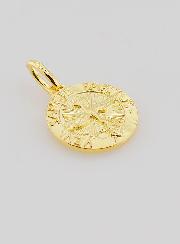Medaglia Placcata Oro Spirito Santo & Inno - 18mm