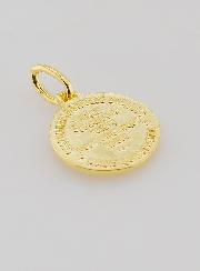 Medaglia Placcata Oro Spirito Santo & Inno - 18mm