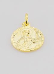 Medaglia Placcata Oro 18mm - Santa Rita