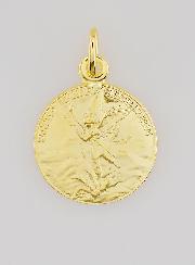 Medaglia Placcata Oro San Michele Arcangelo - 18mm