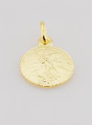 Medaglia Placcata Oro San Michele Arcangelo - 14mm