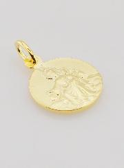 Medaglia Scapolare in Placcato Oro - 16mm