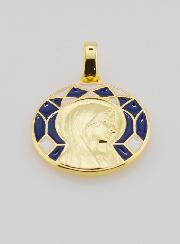 Medaglia Vergine Maria & Lourdes a Doppia Faccia - 18mm