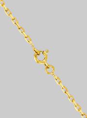 Catena Regolabile in Oro Placcato 40cm - Maglia Forzatina 1,6mm