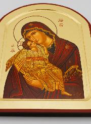 Icona Religiosa Madonna della Tenerezza Arrotondata - 23cm