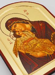 Icona Religiosa Madonna della Tenerezza Arrotondata - 23cm