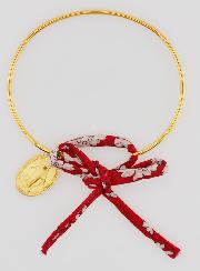 Bracciale Rigido Liberty Rosso & Medaglia Miracolosa