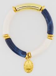 Bracciale Religioso con Medaglia Miracolosa - Blu Marino