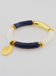 Bracciale Religioso con Medaglia Miracolosa - Blu Marino