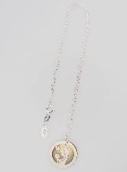Collana Madonna con Bambino & Colomba – Argento & Madreperla