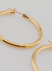 Orecchini a Cerchio Tubo 3mm in Placcato Oro – 40mm