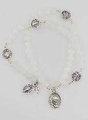Bracciale Rosario in Pietre di Luna – San Benedetto & Padre Pio